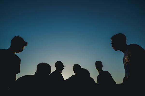 5people,group,silhouette