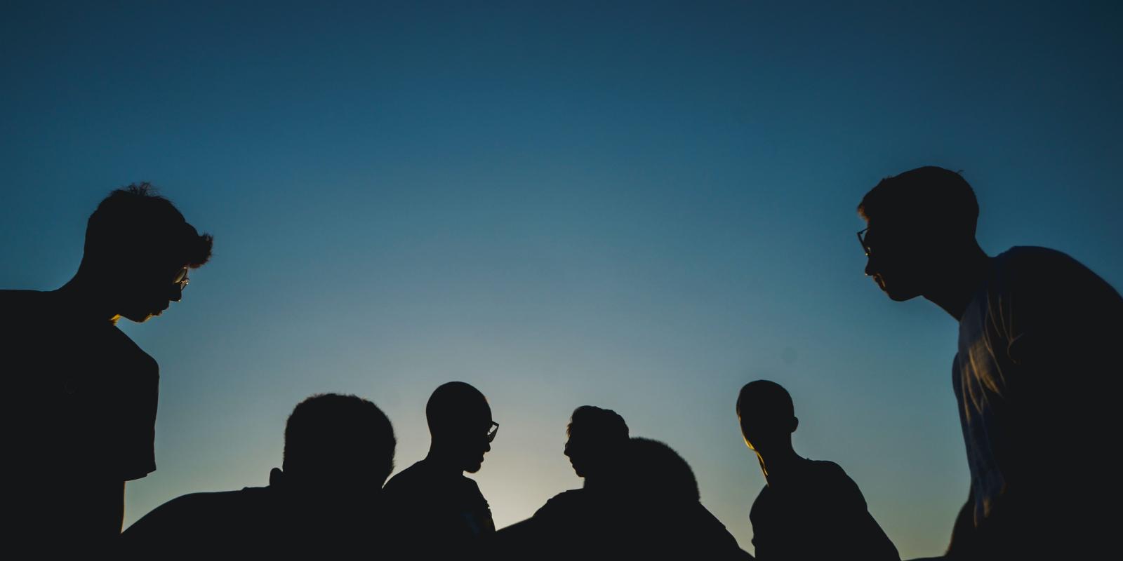5people,group,silhouette
